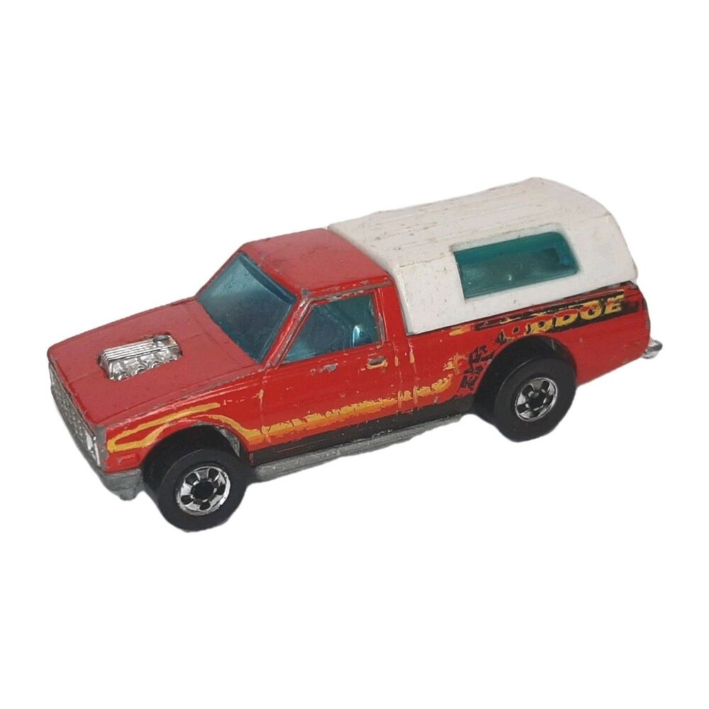 Vintage 1979 Hot Wheels Hi-Rakers Diecast 1/64 Scale D-50 Red Dodge Pickup Truck